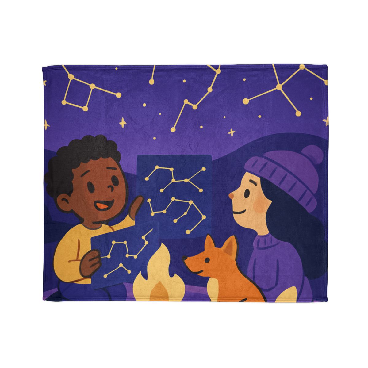 Constellation Camping stylish throw blankets