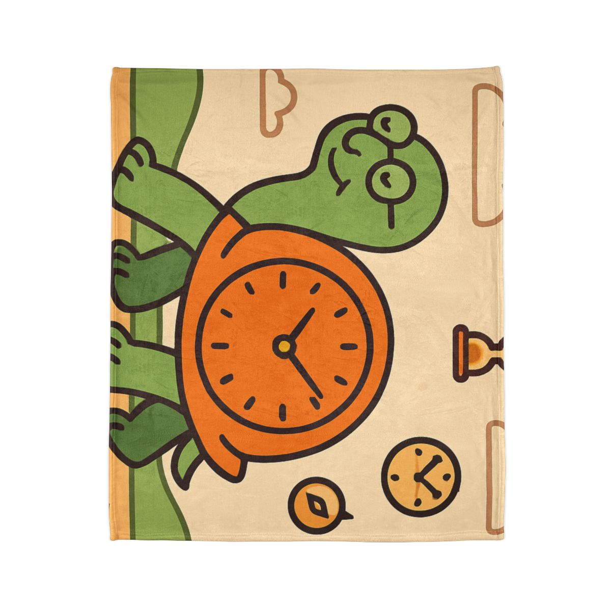 Time Turtle Journey soft fleece blankets