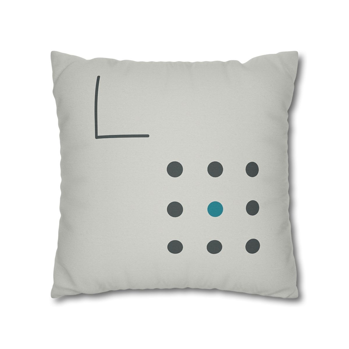 Sparse Dot Grid With Missing Corner custom pillow cases