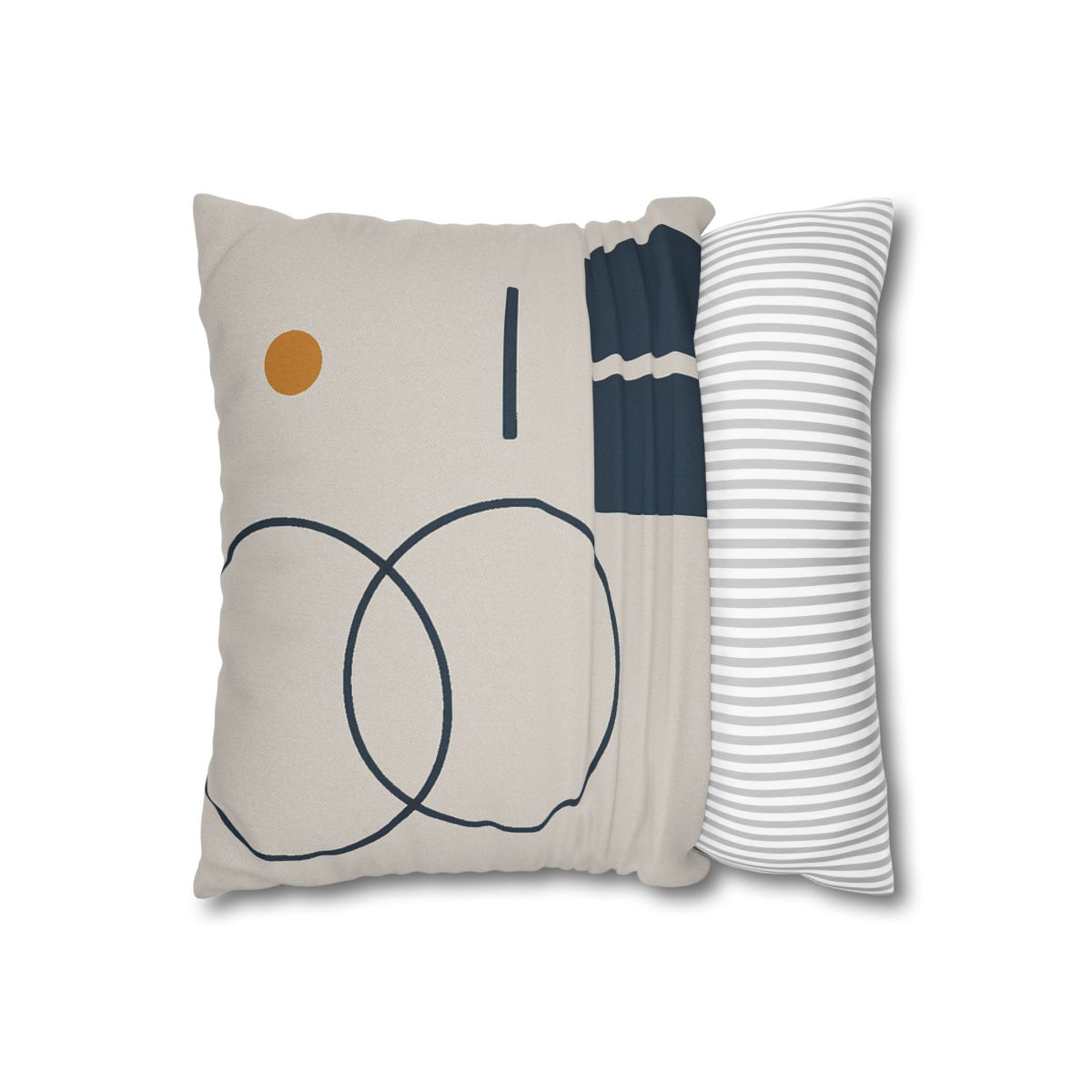 Staggered Rings Over Split Rectangle trendy patterned pillow cases