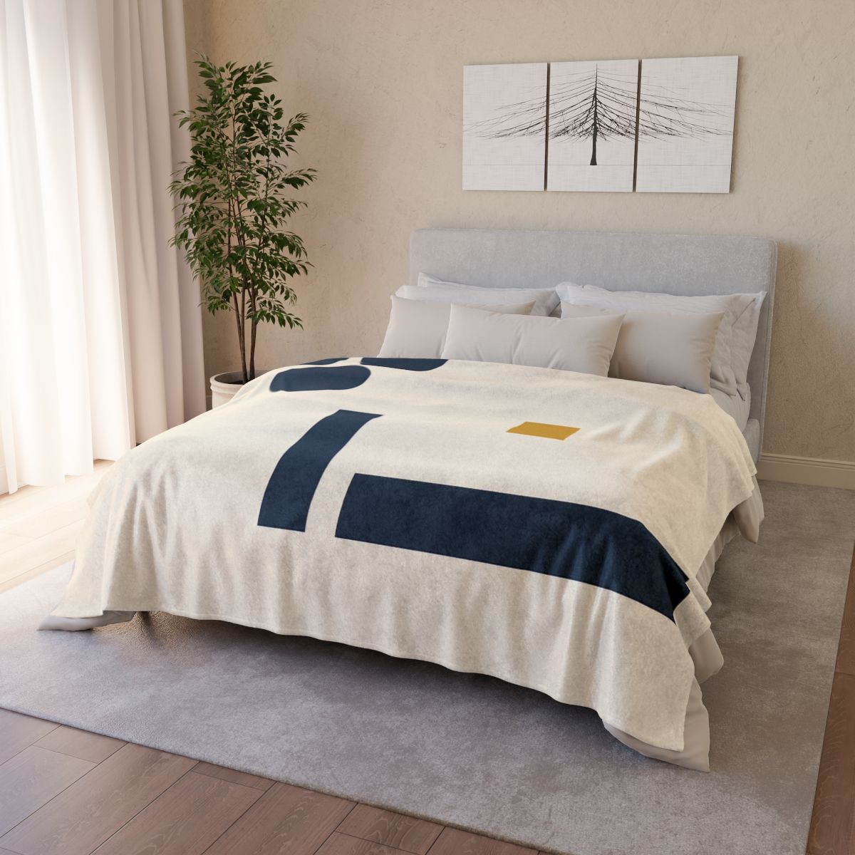 Quiet Triad And Offset Bars personalized cozy blankets