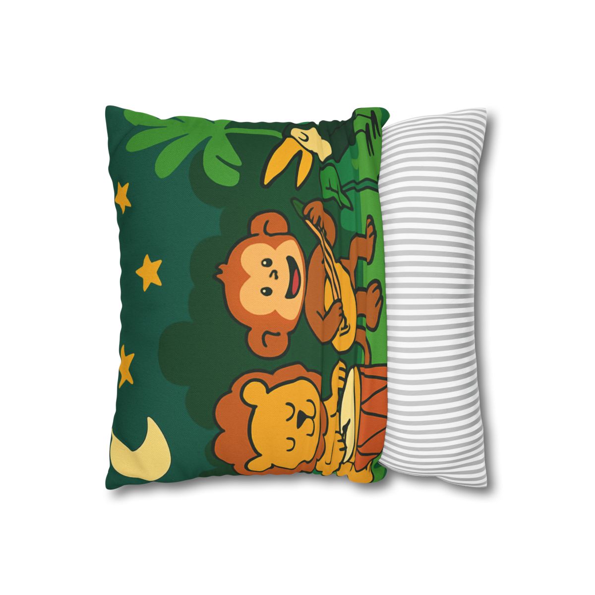 Moonlight Jungle Orchestra designer print pillow cases