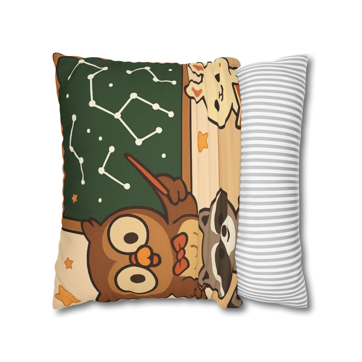 Comet Classroom Owl And The Star Map Chalkboard soft cotton pillow cases