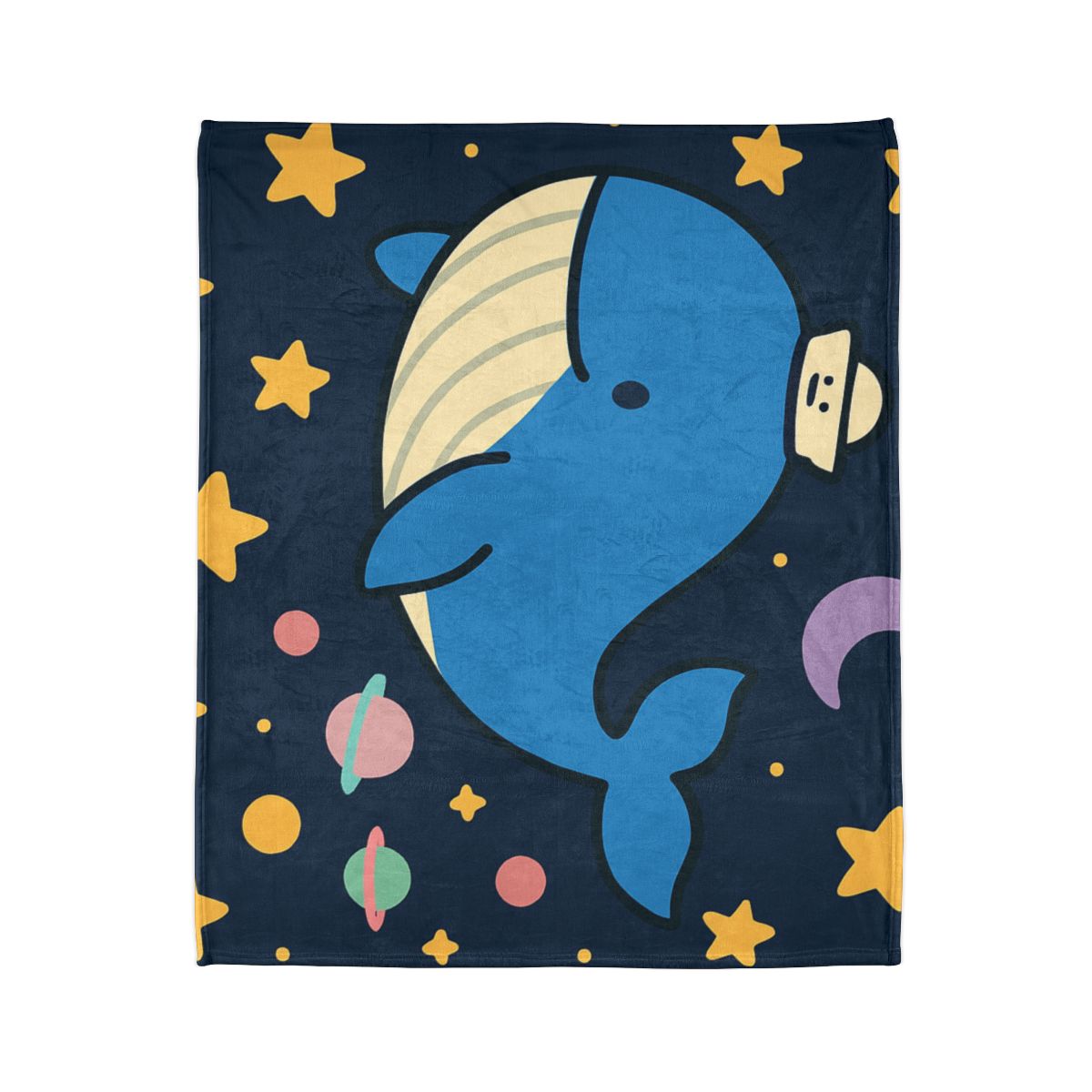 Starry Whale Adventure unique gift blanketscustom blankets