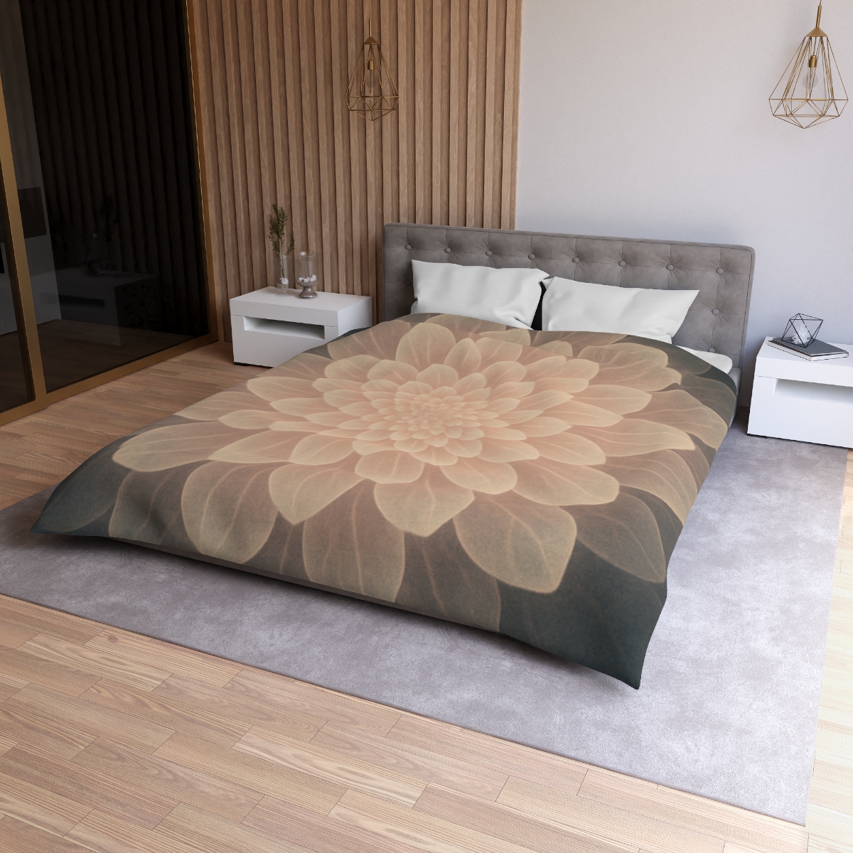 Petal Halo Fractals warm winter duvets