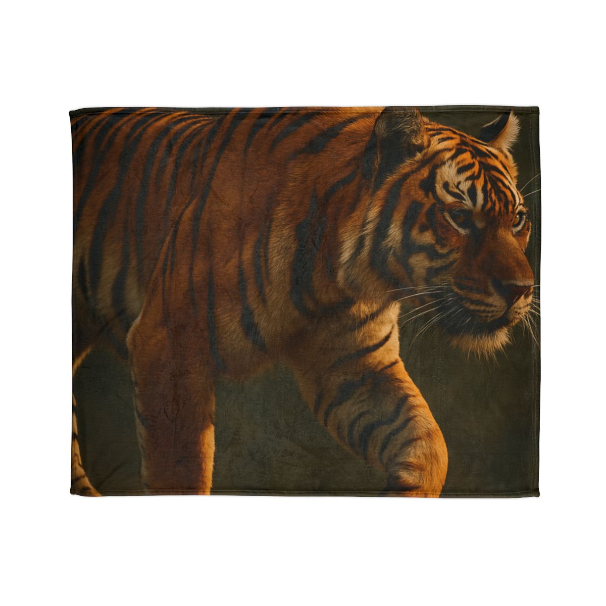 Forest Stalker Bengal Tiger personalized cozy blankets