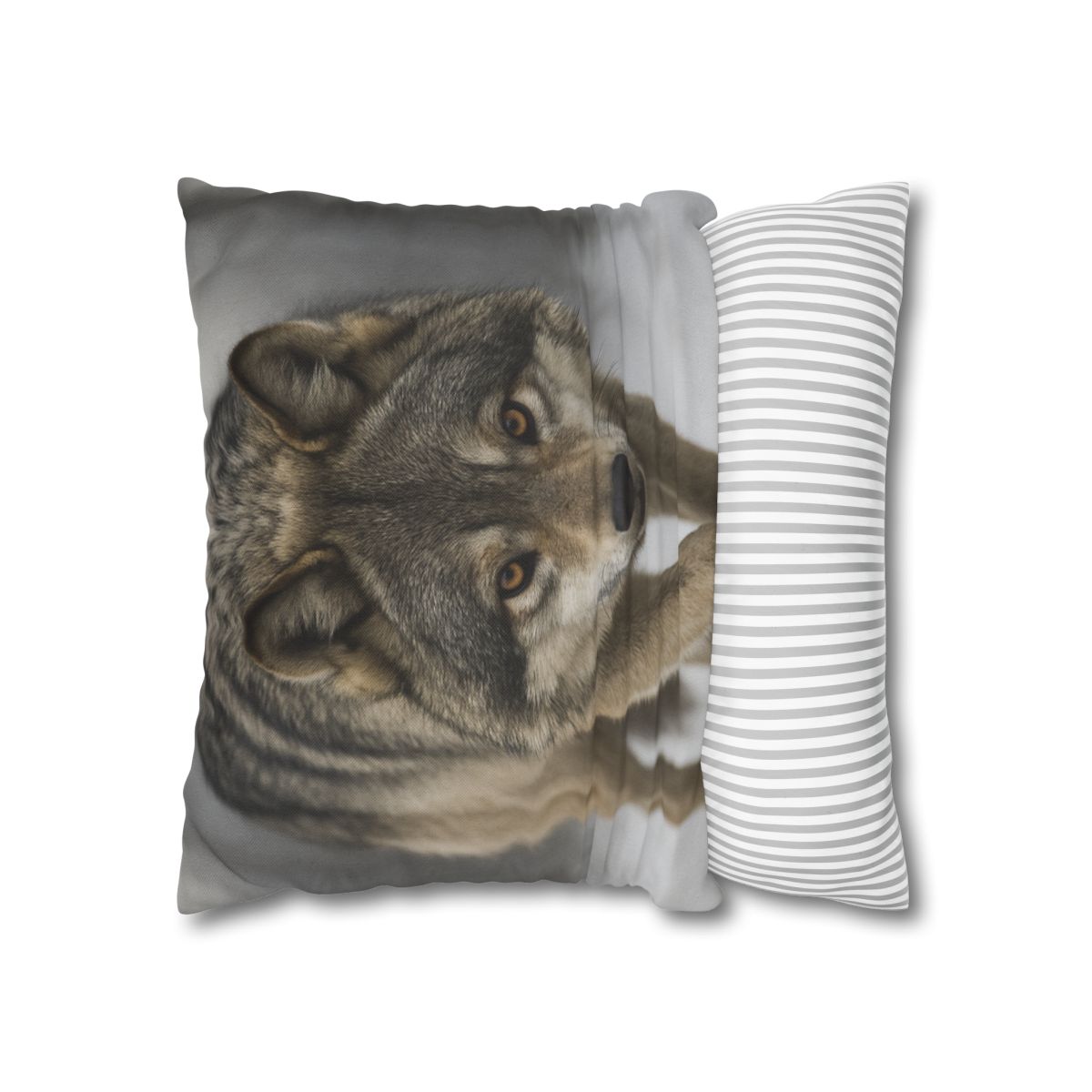 Silver Hush Gray Wolf comfortable bedding pillow covers