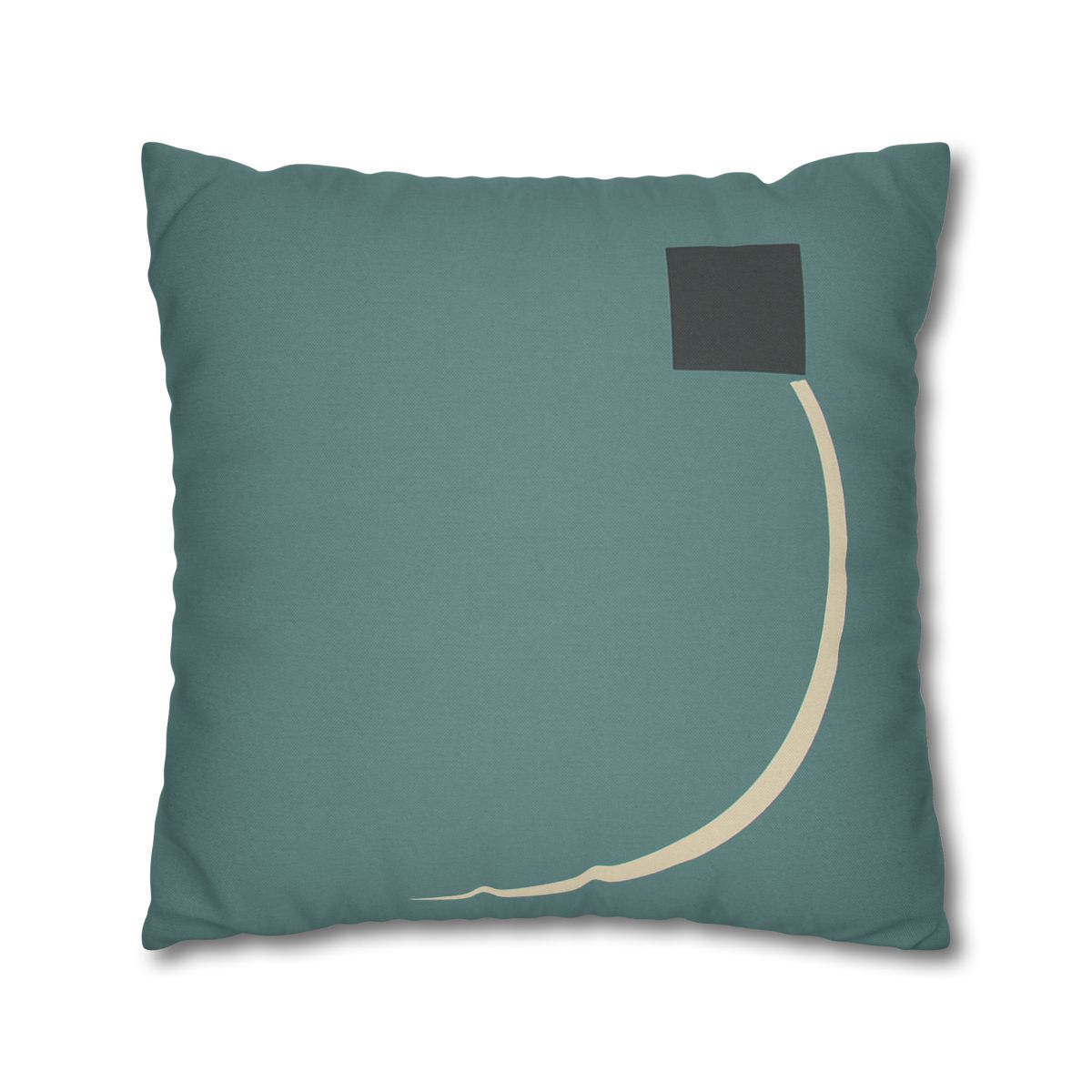 Negative Space Corner Arc soft cotton pillow cases