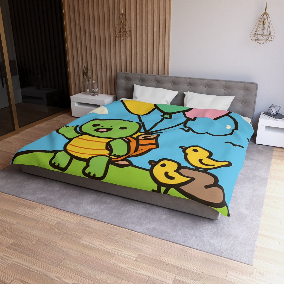 Balloon Island Adventure stylish duvet covers