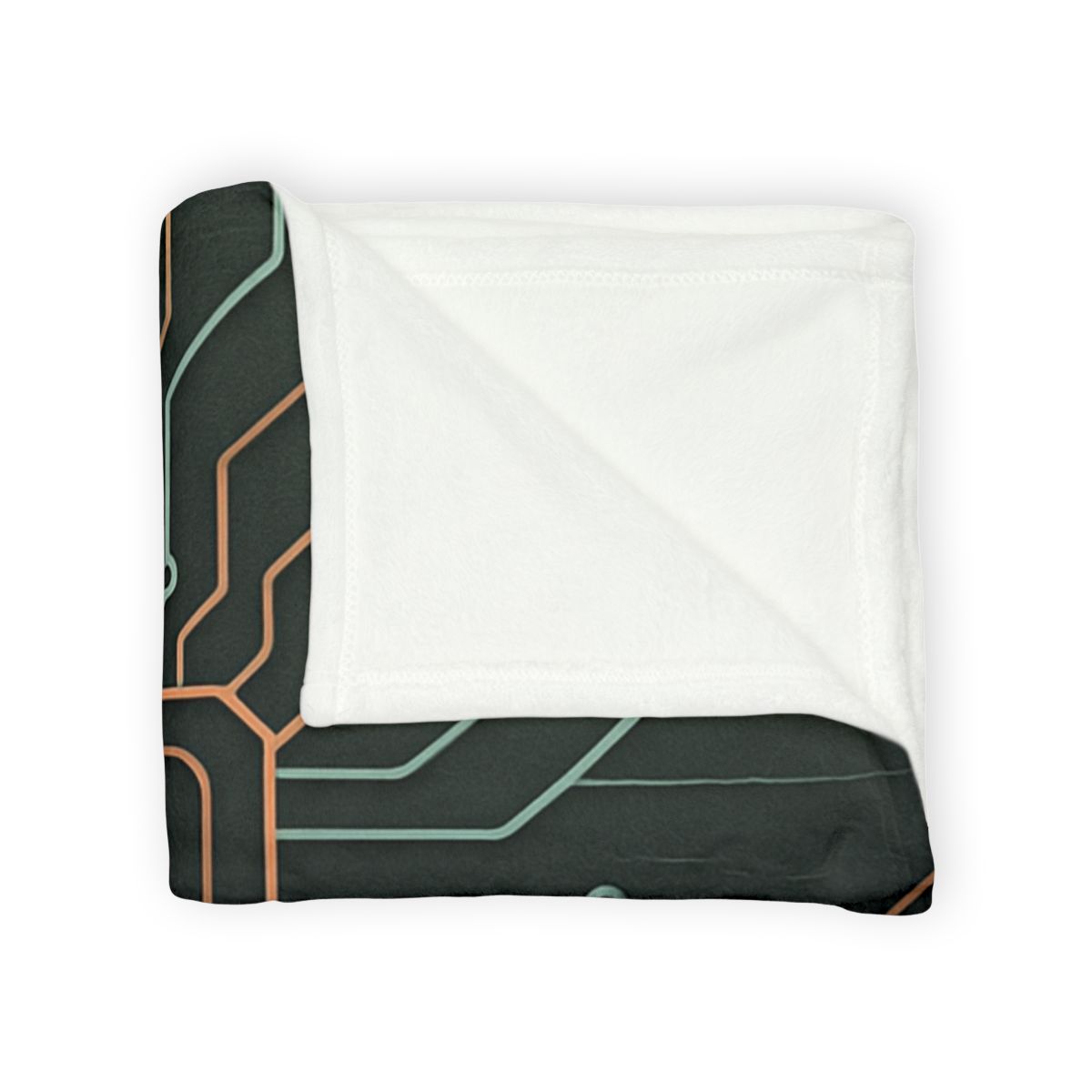 Leaf Vein Circuitry designer printed blankets