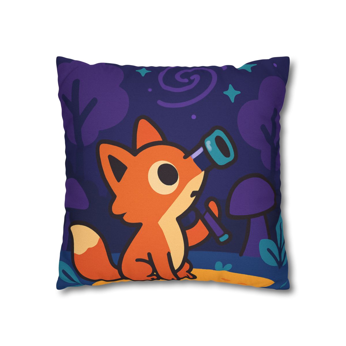 Nebula Forest Fox custom pillow cases
