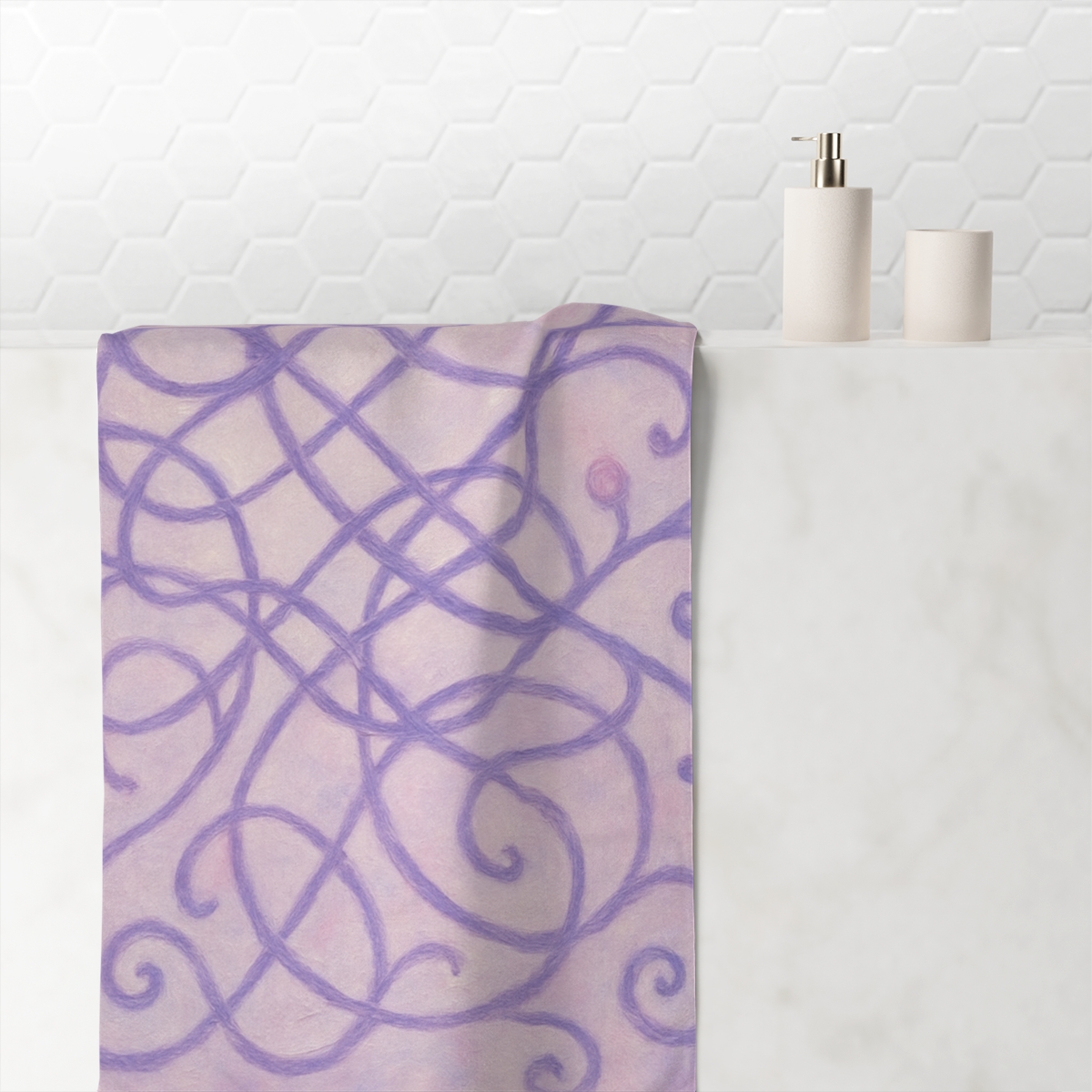 Vine Curl Lattice Dream unique gift towels