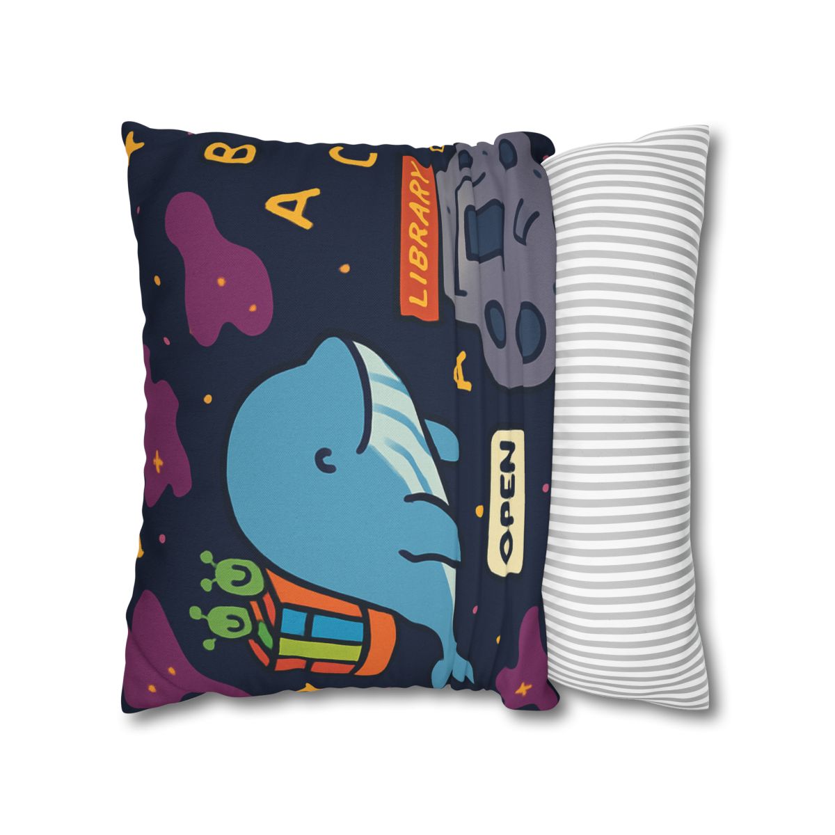Nebula Library Whale soft cotton pillow cases