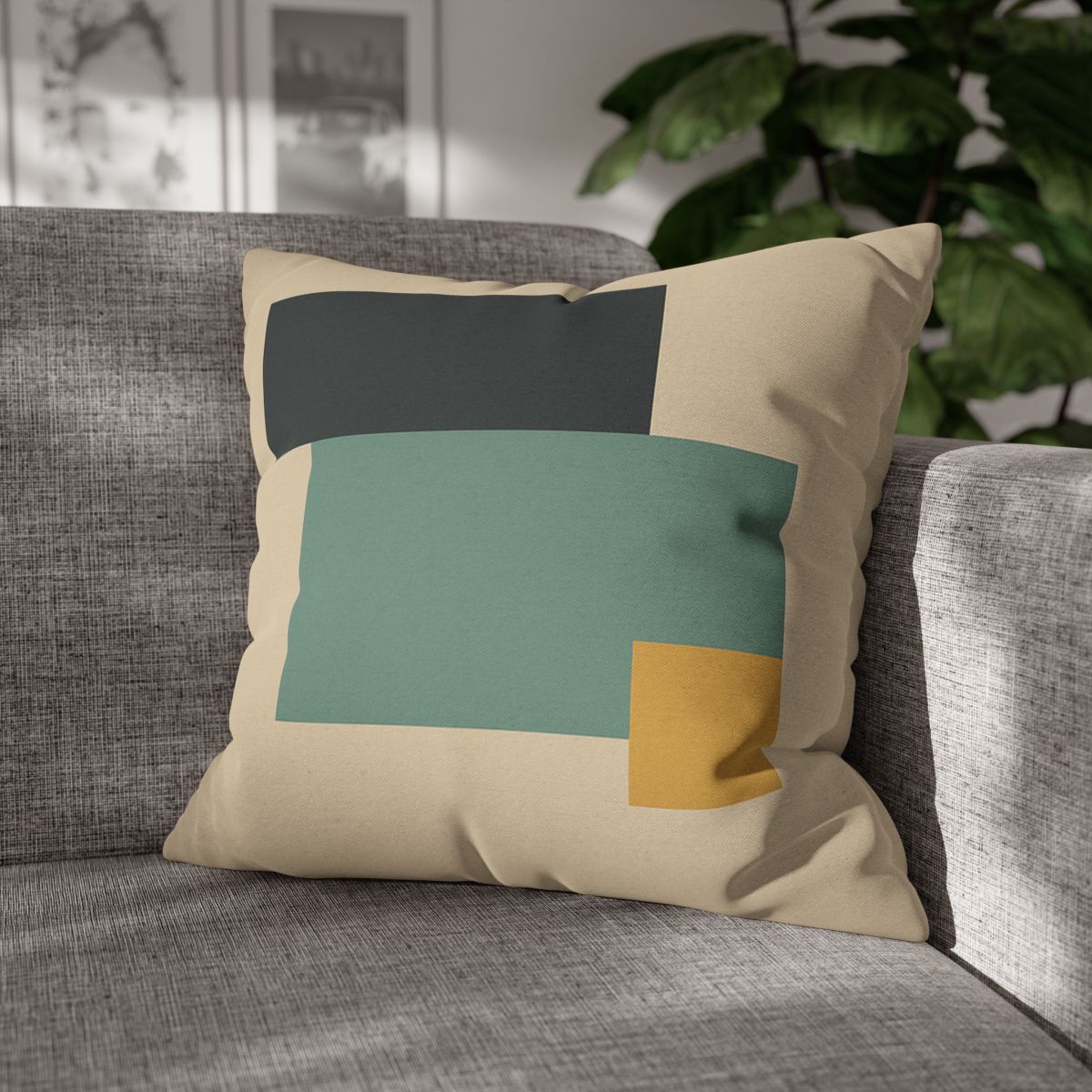 Offset Trio Of Blocks comfortable bedding pillow covers