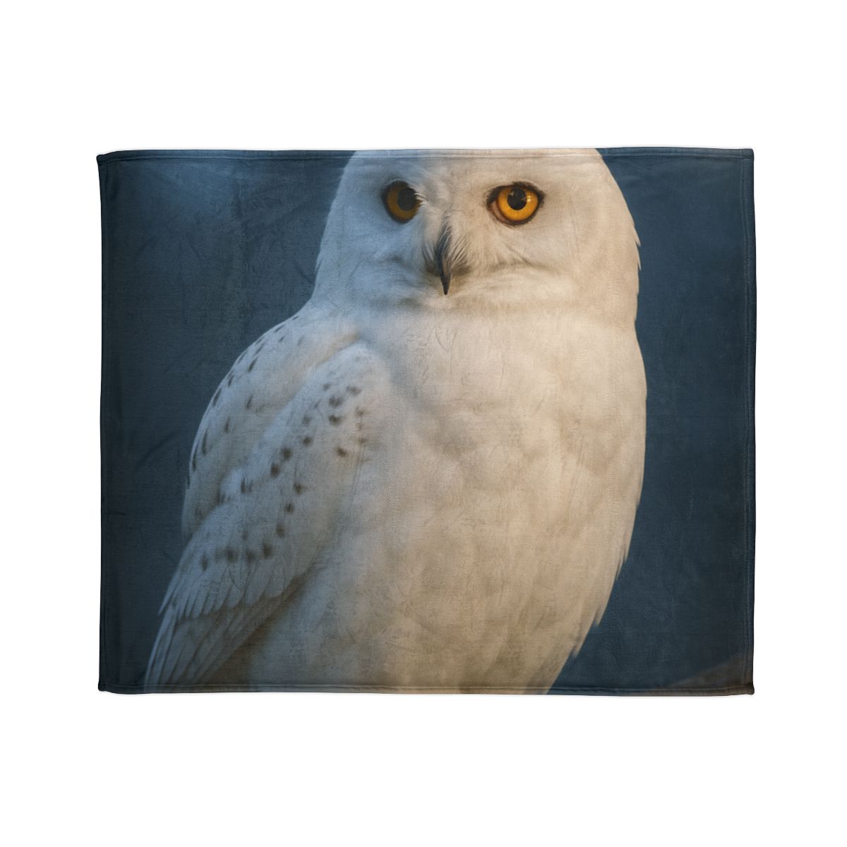 Twilight Watcher Snowy Owl soft fleece blankets