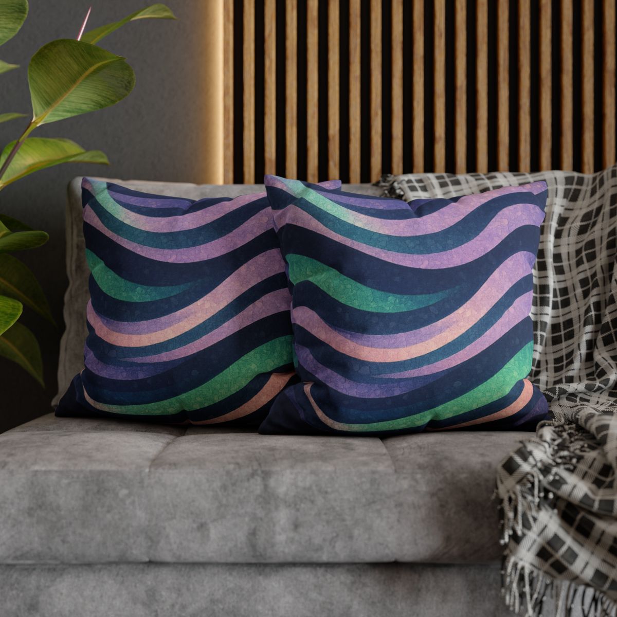 Auroral Current Mosaic comfortable bedding pillow covers