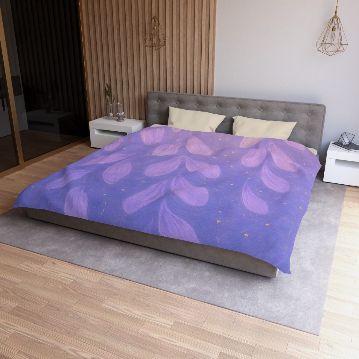 Petal Orbit Cascade unique patterned duvets