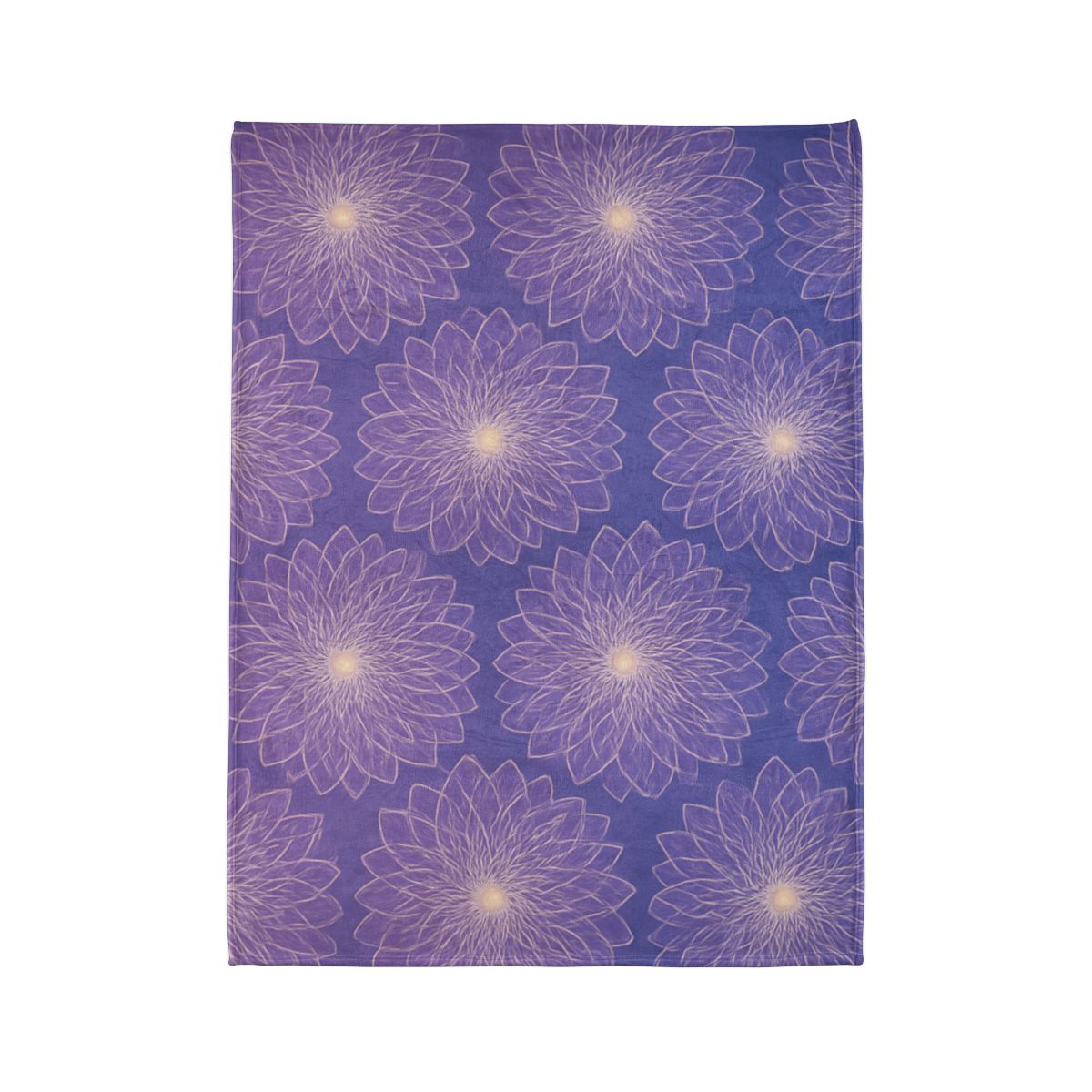 Cosmic Blossom Lattice soft fleece blankets