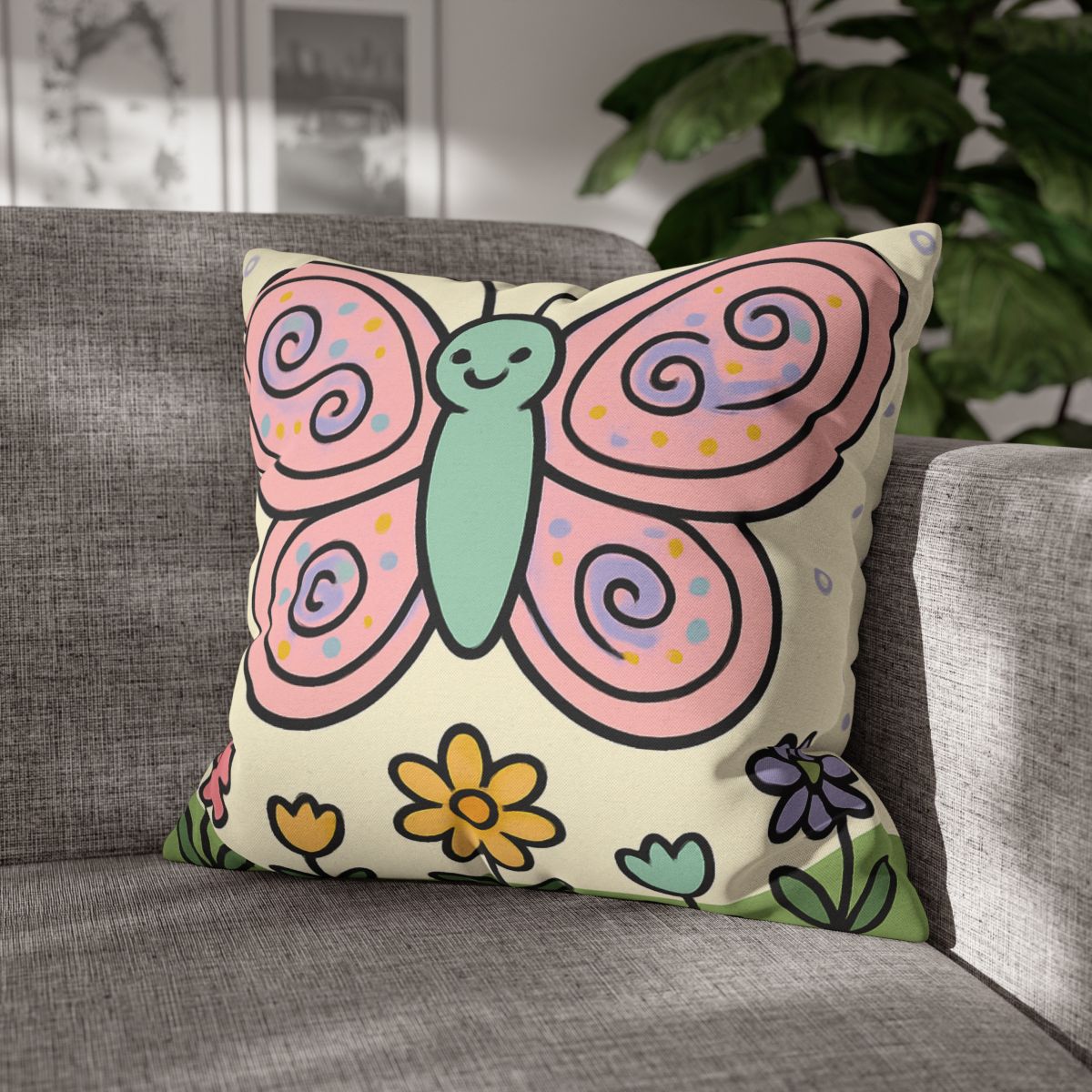 Cosmic Garden Butterfly comfortable bedding pillow covers