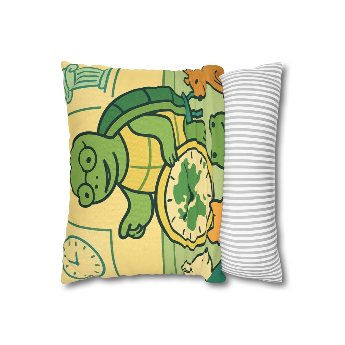 Time-Traveling Turtle School personalized pillow covers