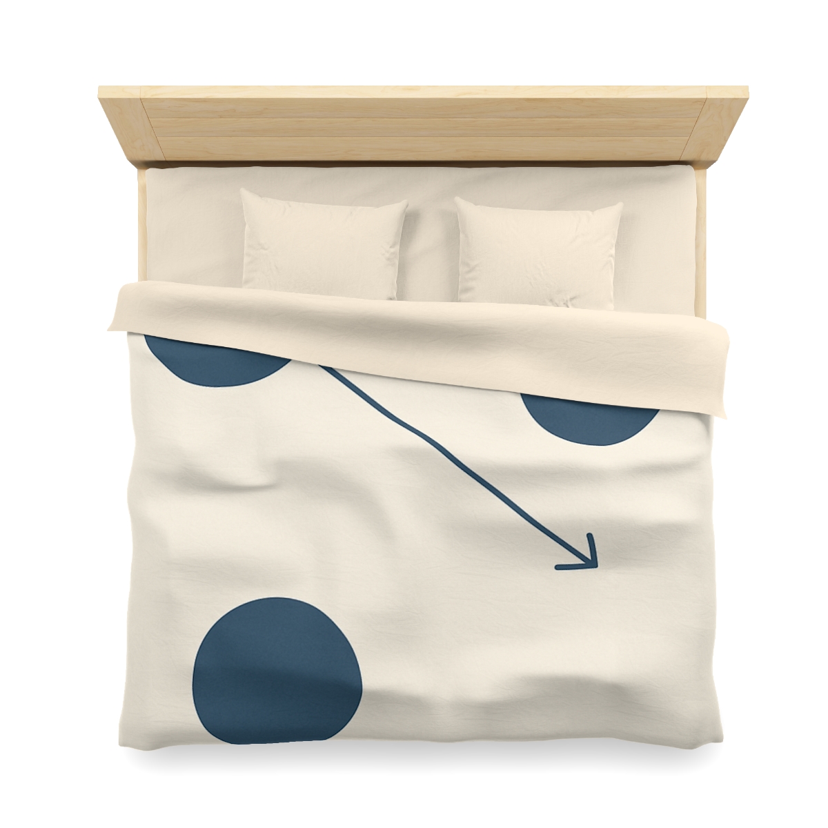 Orbital Triangle Drift personalized bedding duvets