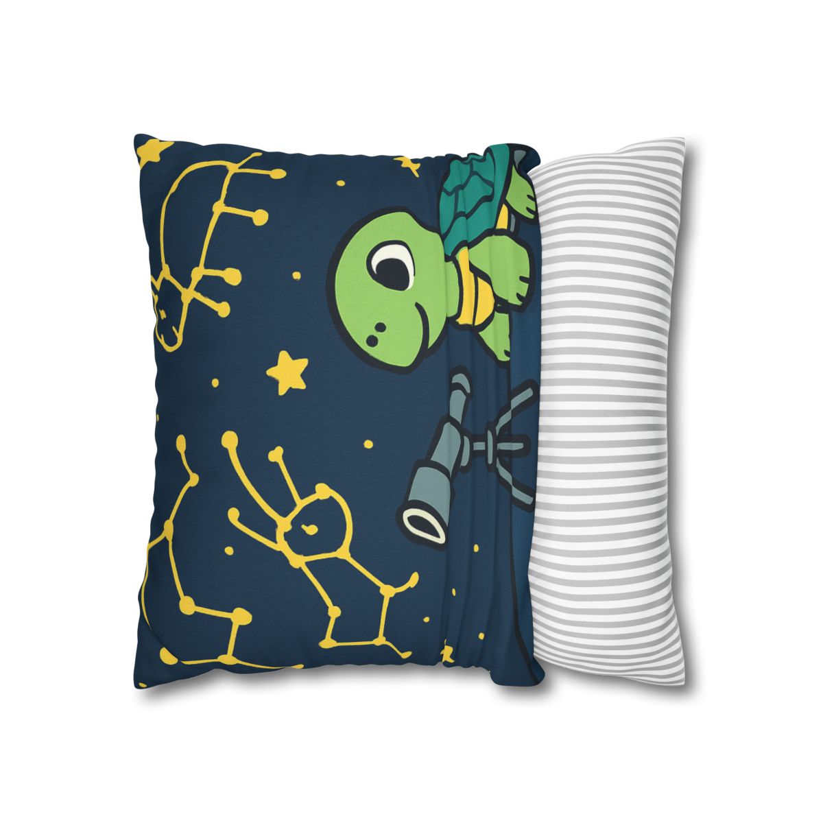 Stargazing Space Turtle trendy patterned pillow cases