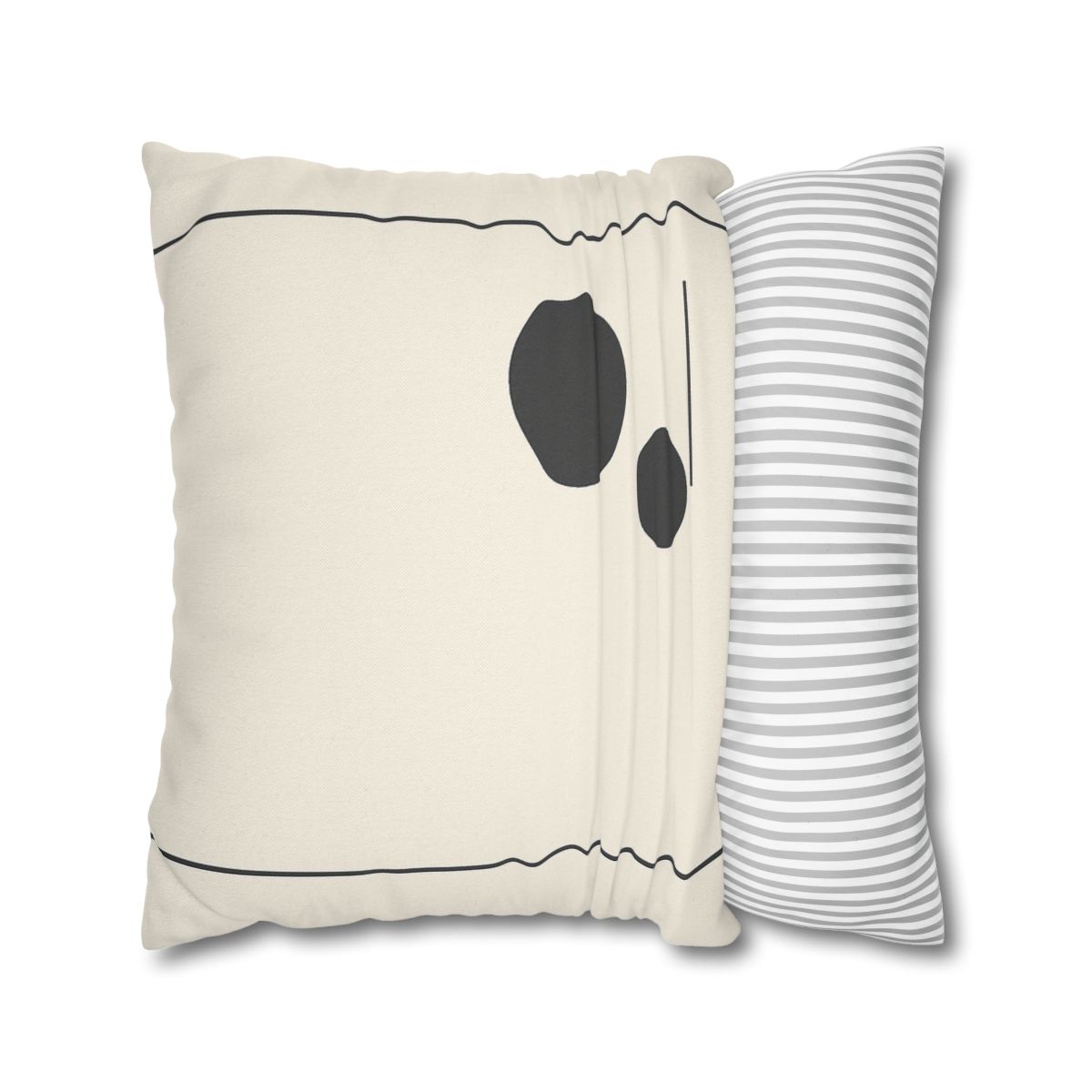 Offset Frame With Twin Disks personalized pillow covers