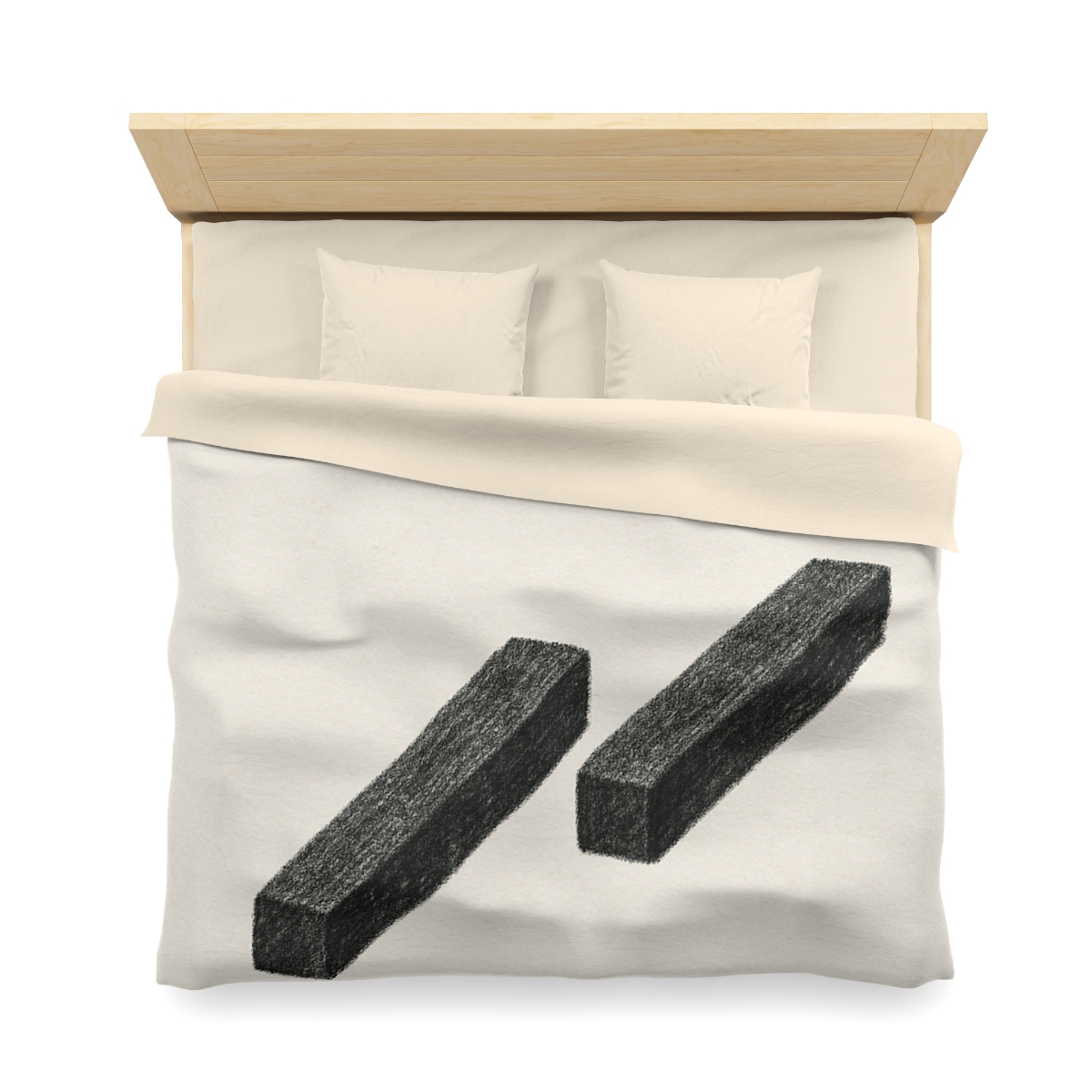 Staggered Bars With Floating Ring unique patterned duvets