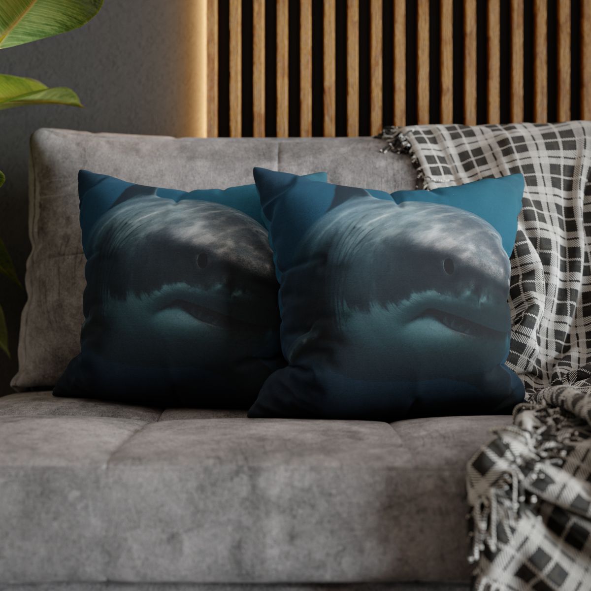 Silent Hunter Great White Shark comfortable bedding pillow covers