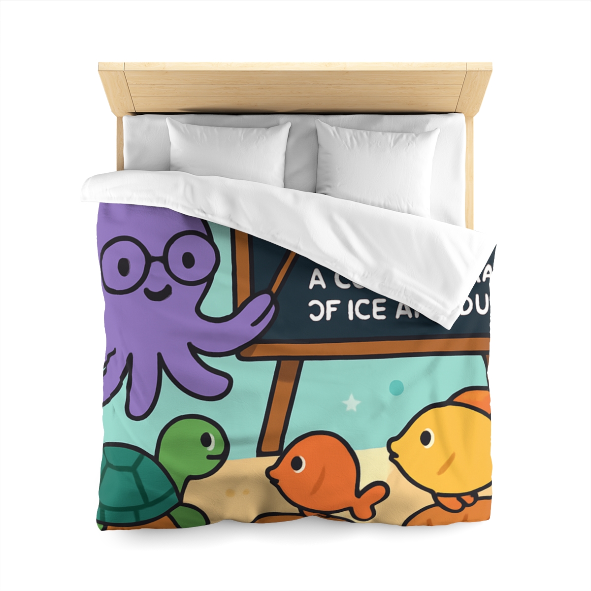 Comet Classroom With Professor Octopus soft comforter duvets