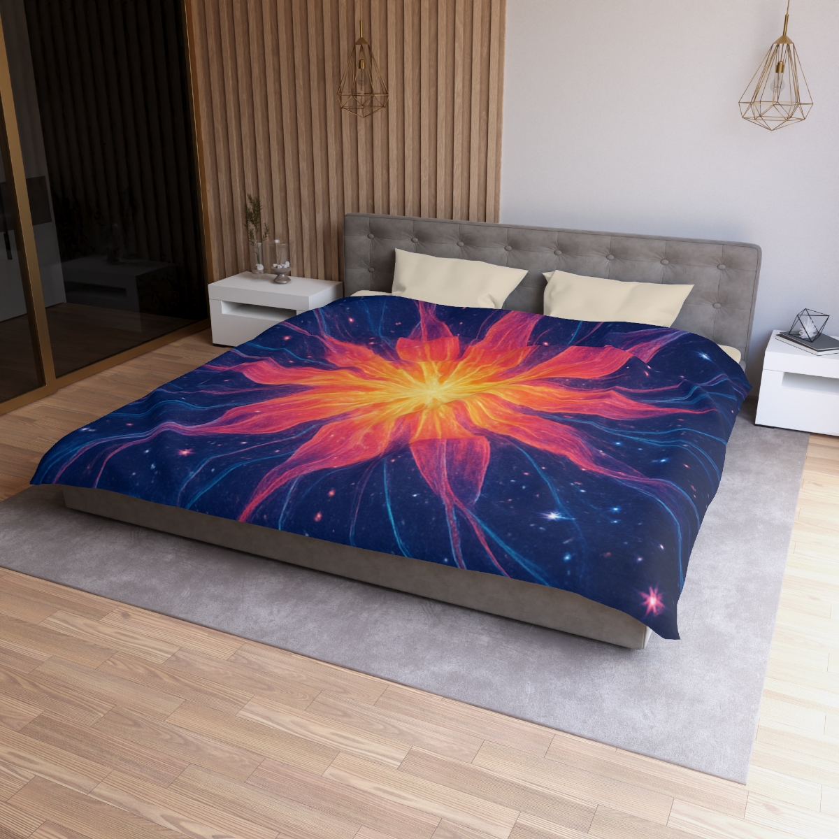 Ion Bloom Starburst Tapestry soft comforter duvets