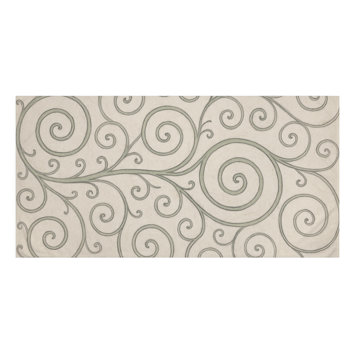 Vine Spiral Diagram trendy hand towels