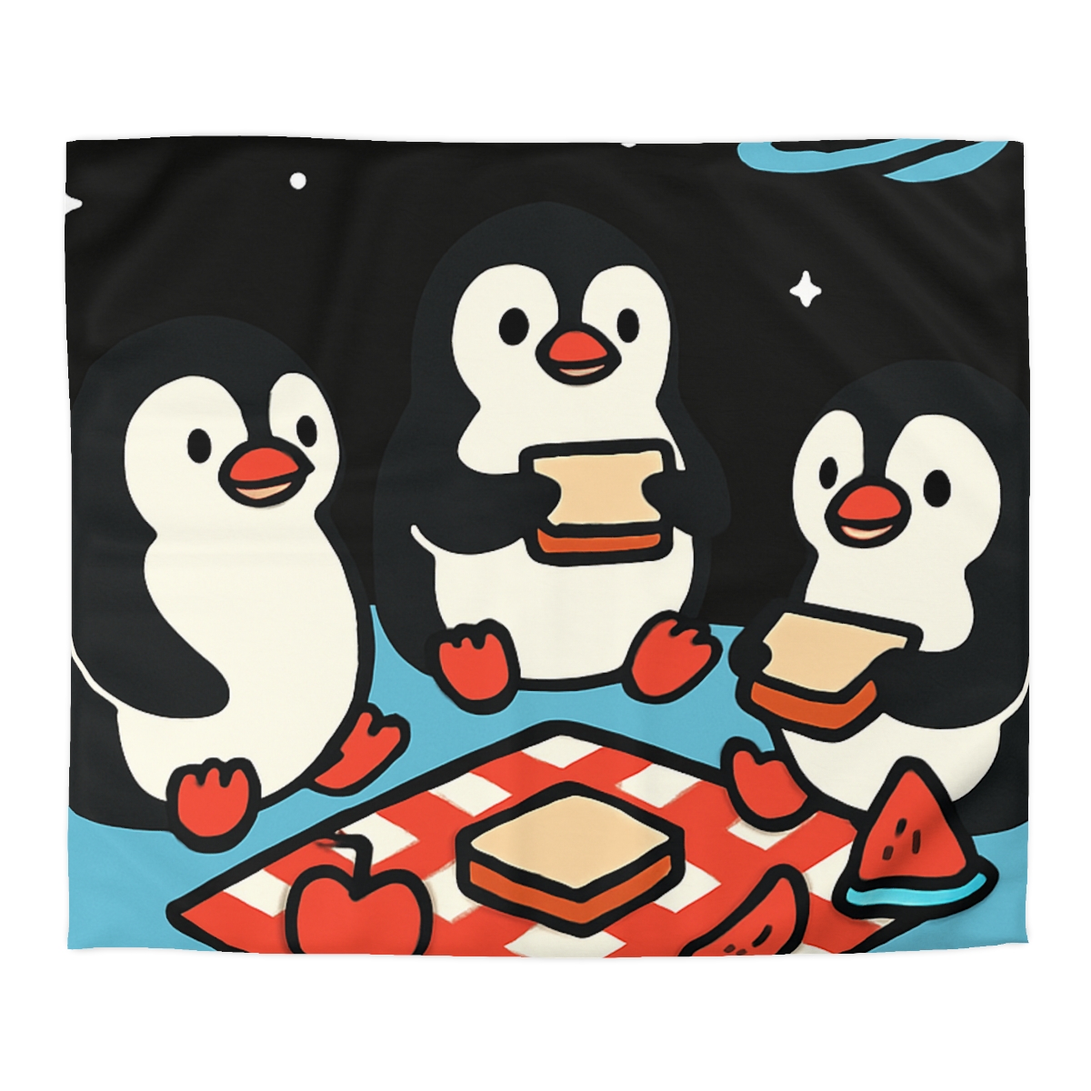 Planet Picnic Penguins soft comforter duvets