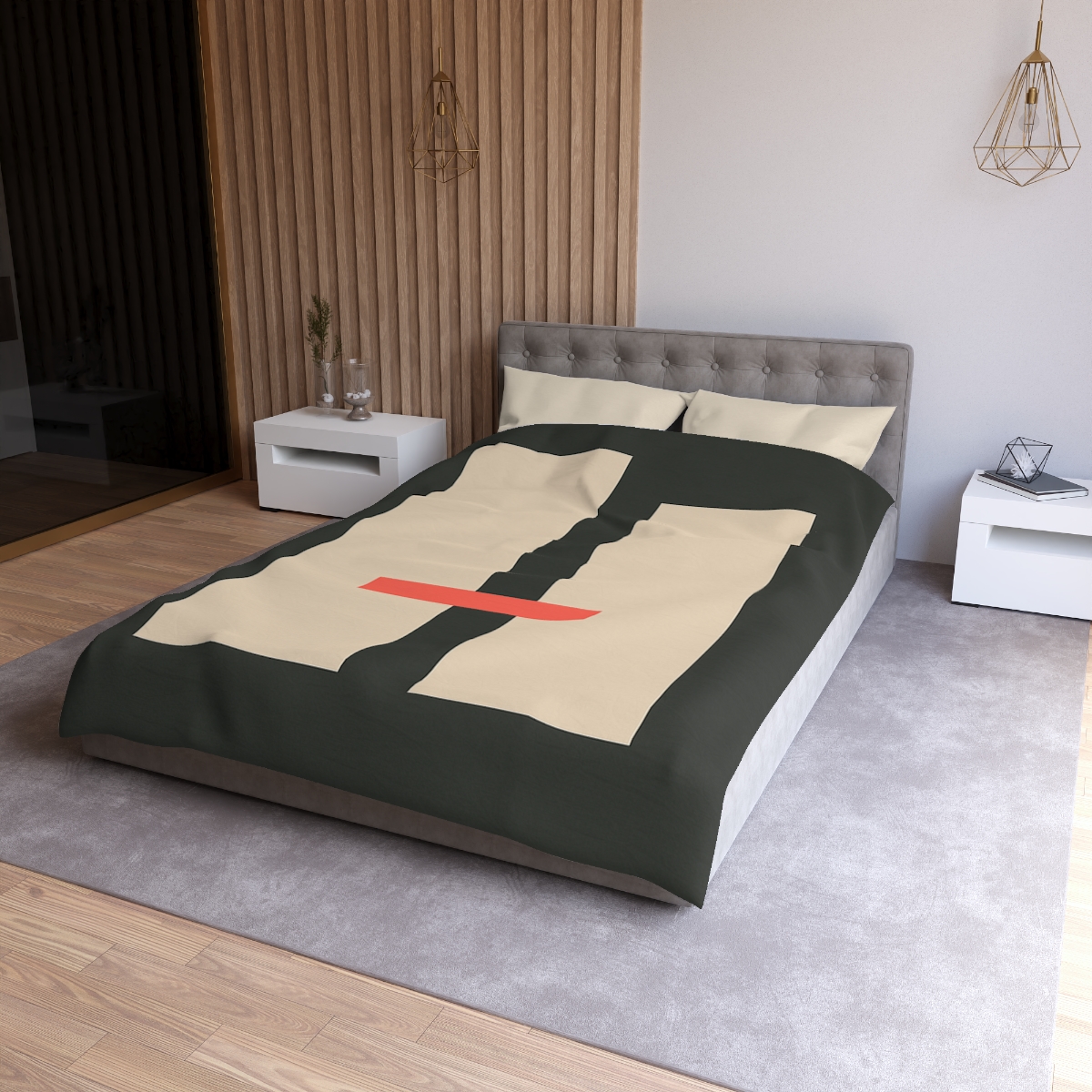 Offset Rectangle Pause duvets for gifts