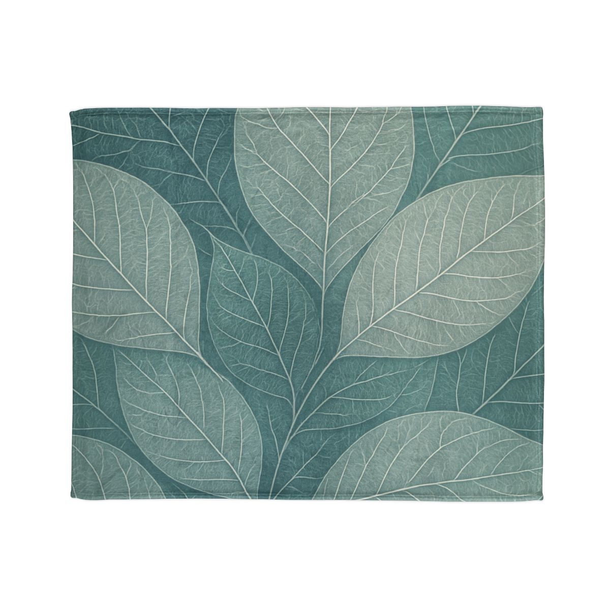 Fractal Leaf Web personalized cozy blankets