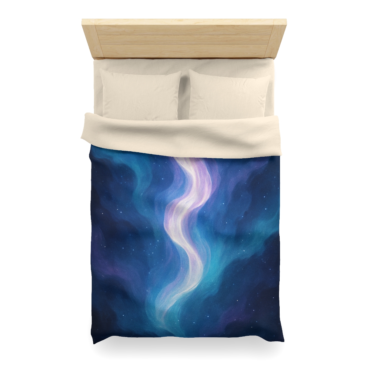 Electro Aurora Nebula Loom designer printed duvets