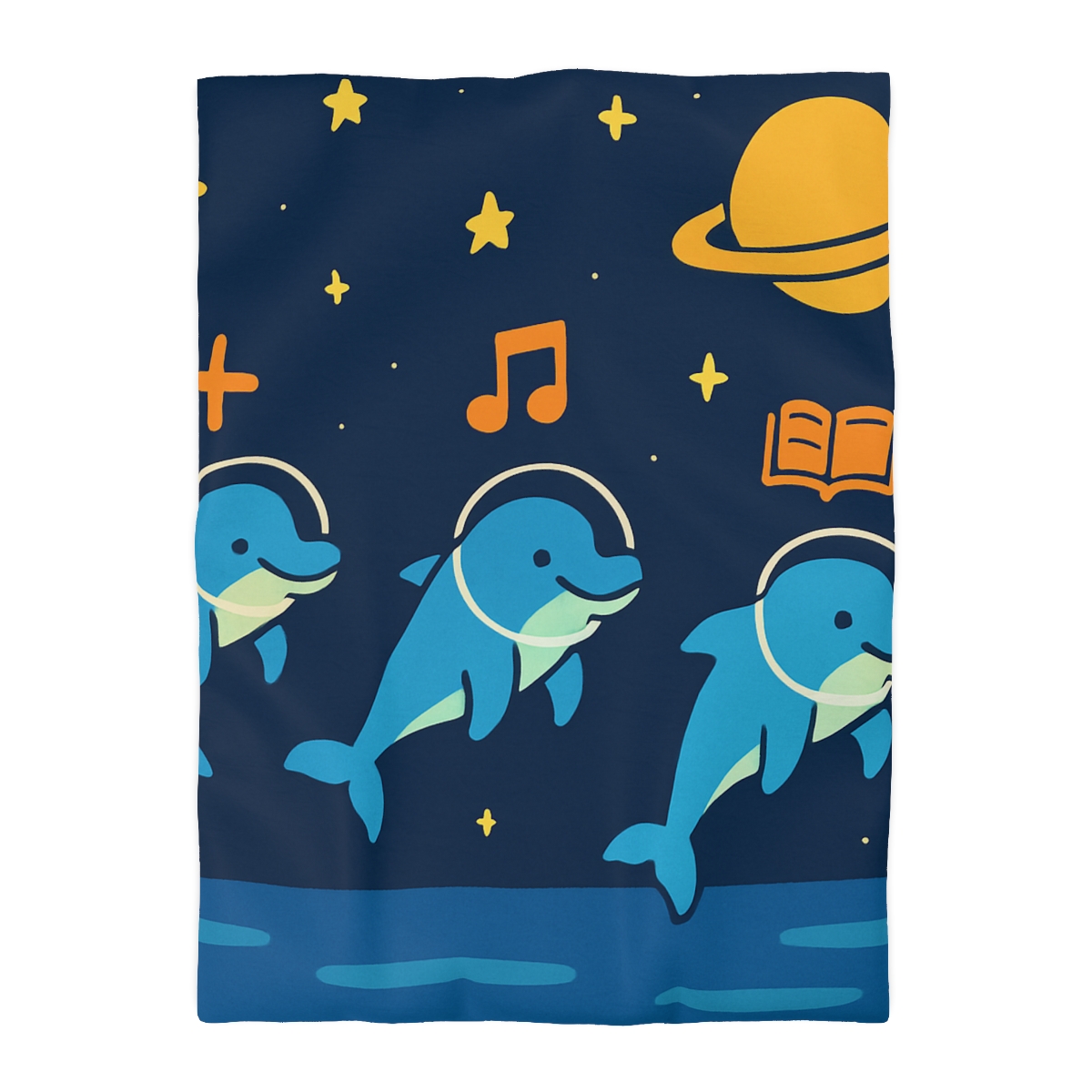 Space School Of The Ocean Dolphins duvets for gifts
