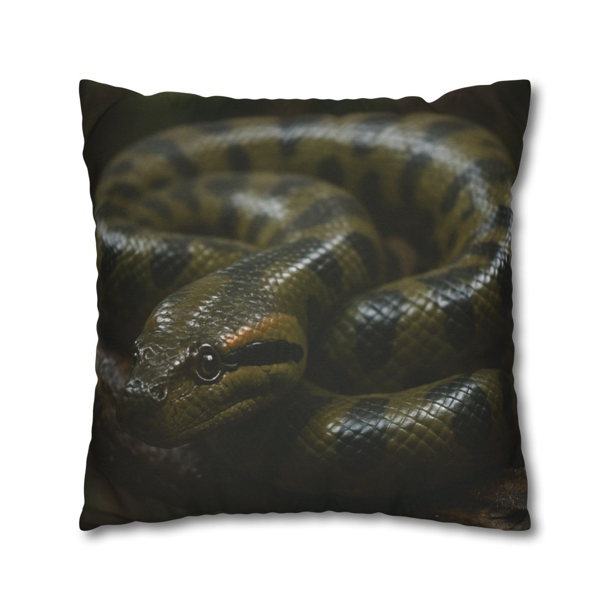 Shadow Coil Green Anaconda comfortable bedding pillow covers