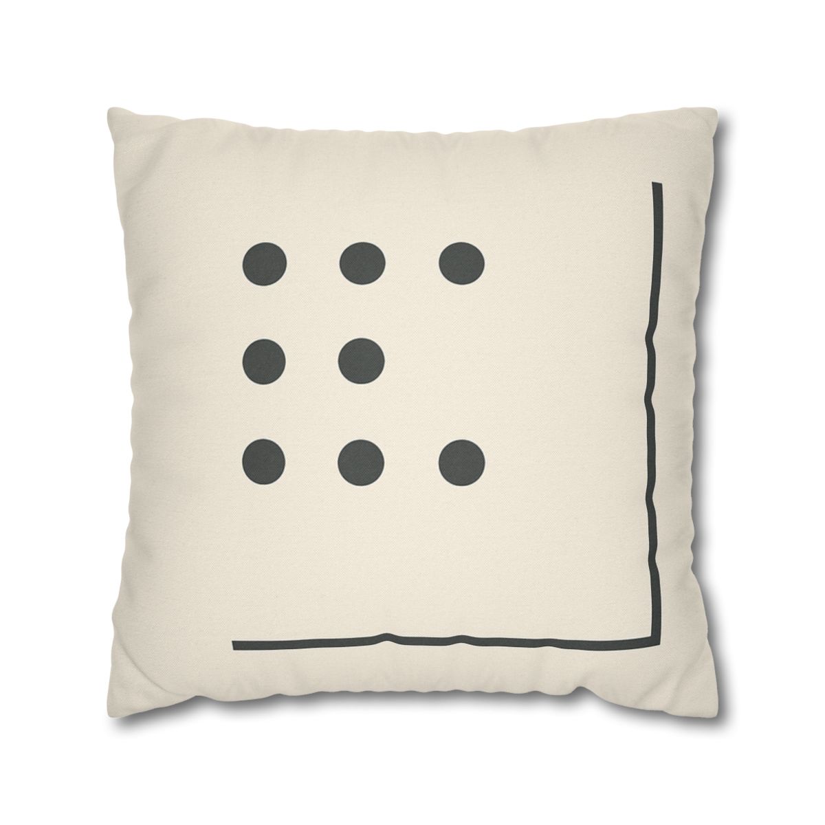 Sparse Dot Grid With Broken Frame trendy patterned pillow cases