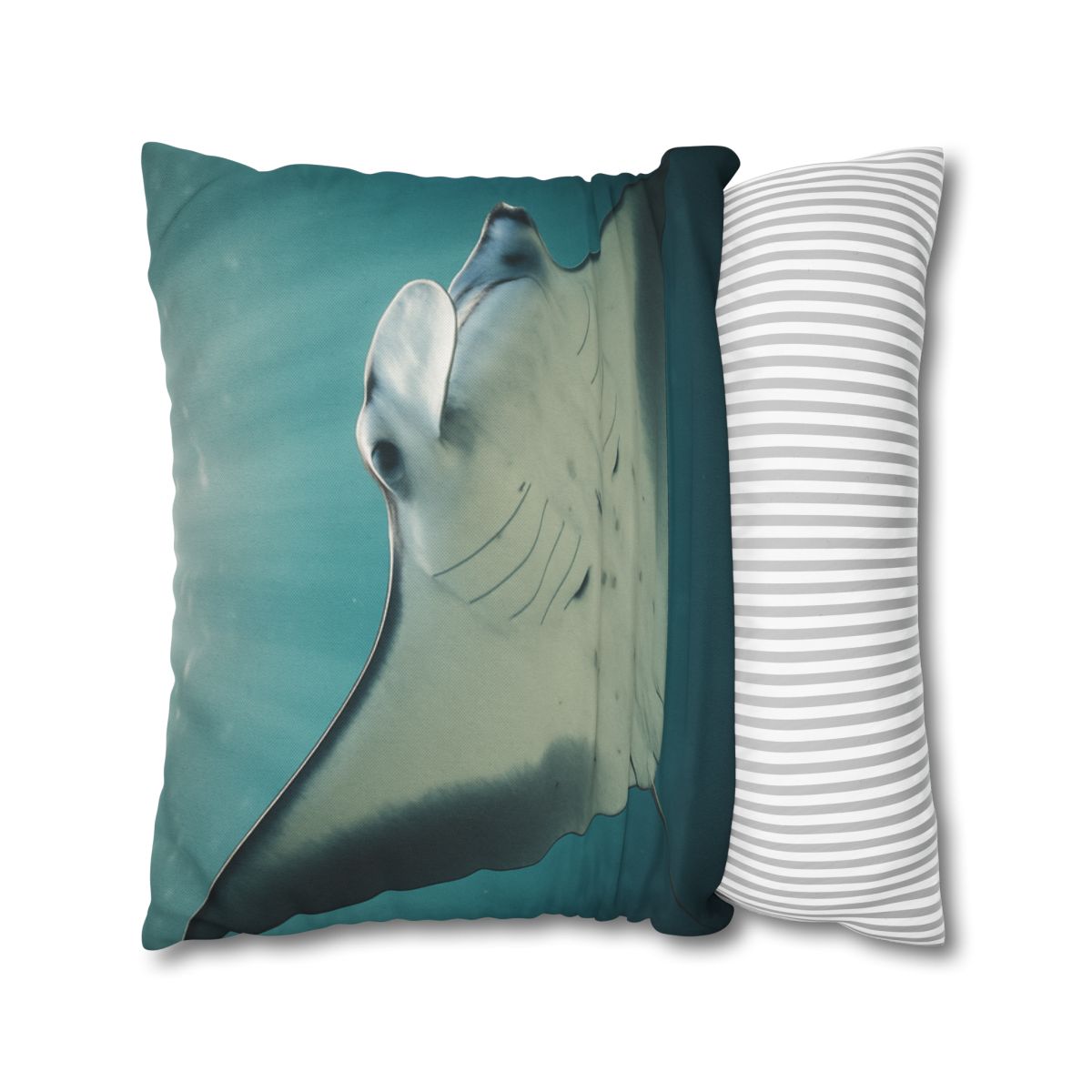 Celestial Glide Reef Manta Ray stylish decorative pillowcases