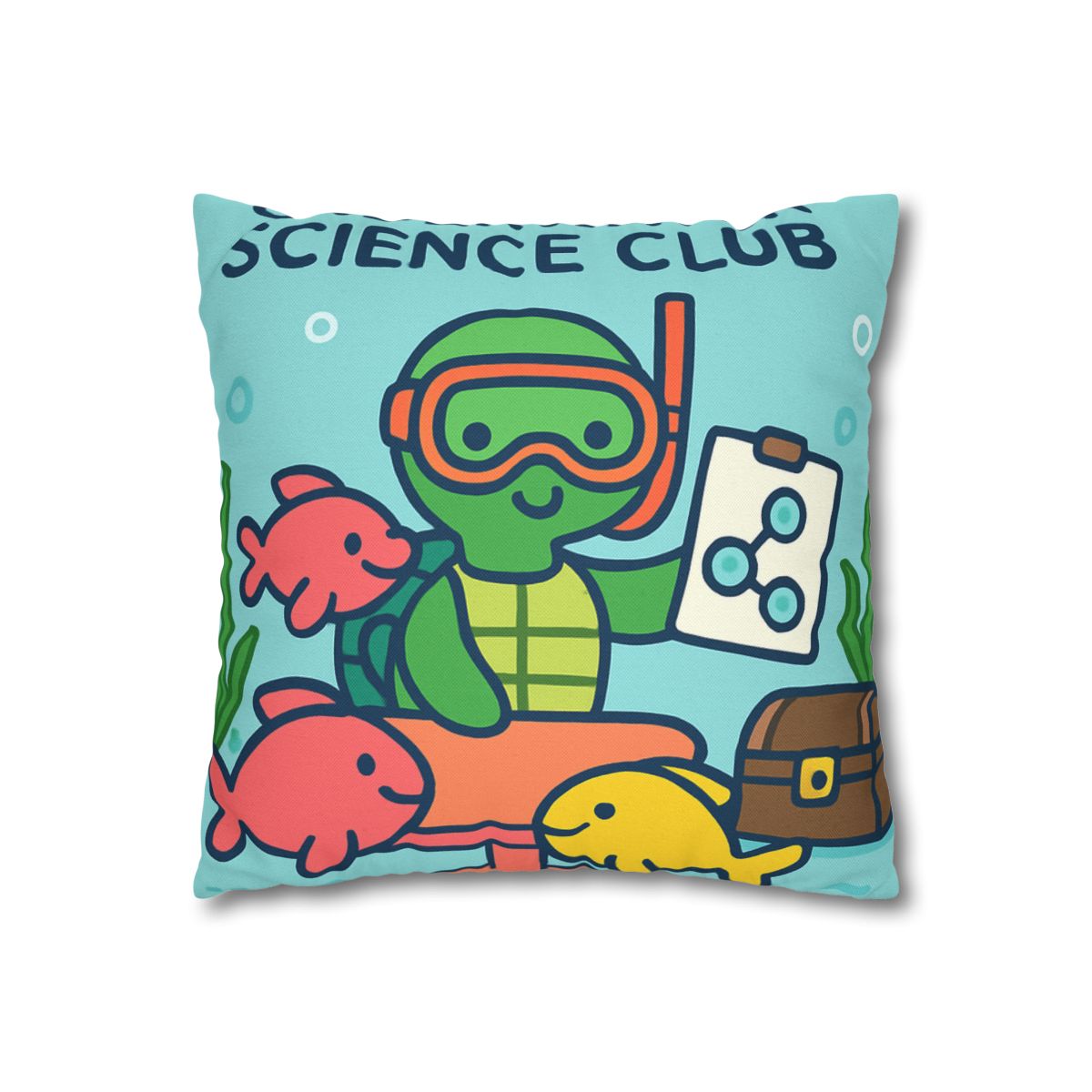 Coral Reef Science Club Turtle unique gift pillow cases