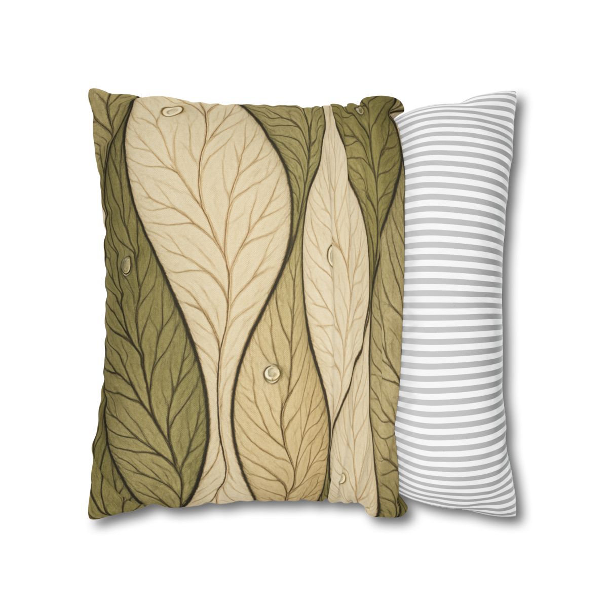 Leaf Vein Topography Waves unique gift pillow cases