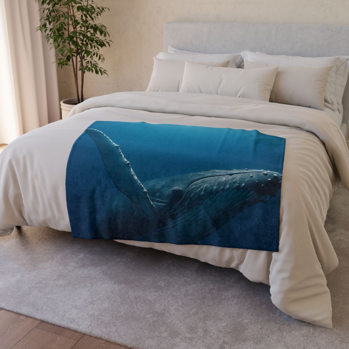 Nebula Dive Humpback Whale decorative home blankets