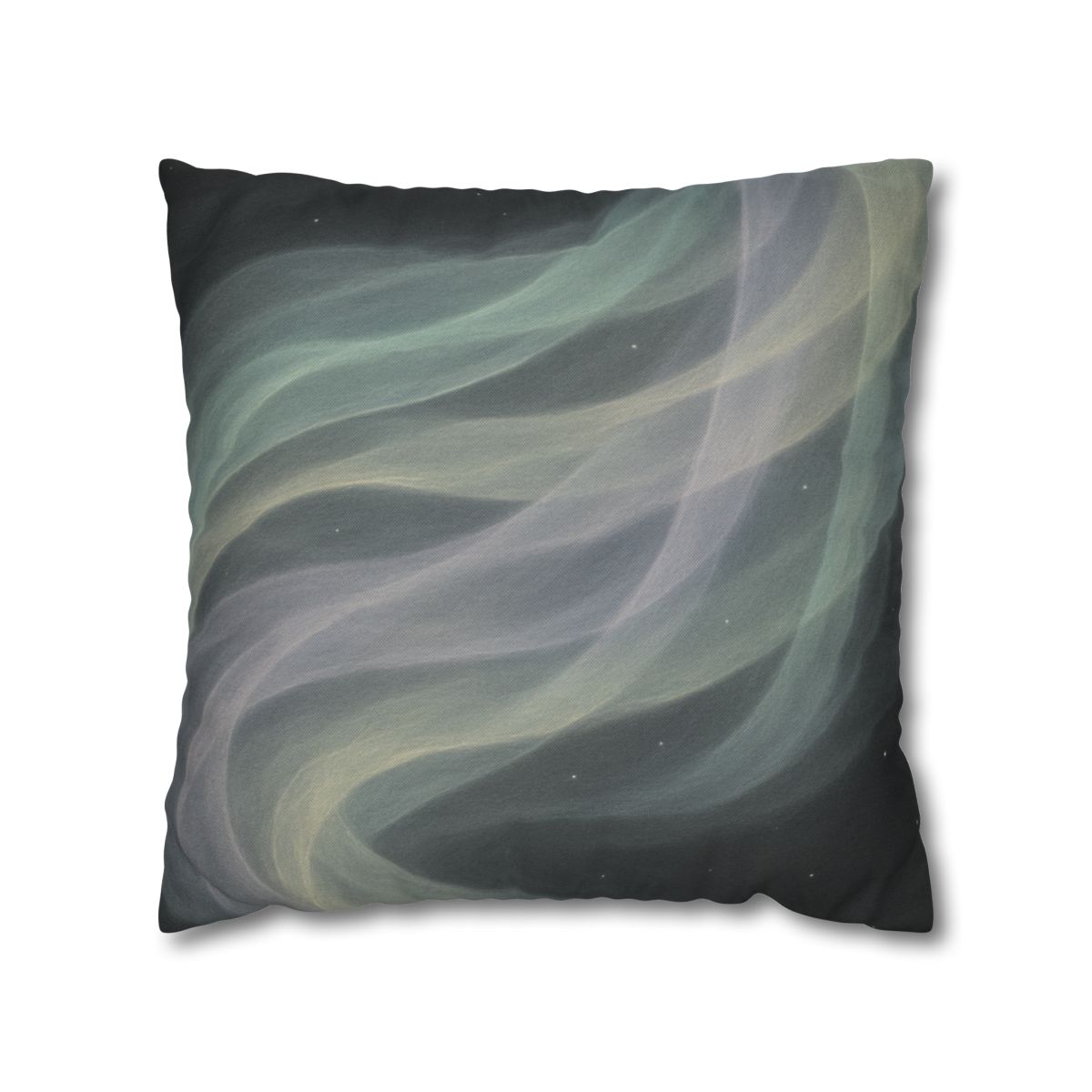 Auroral Cosmic Silk Currents designer print pillow cases