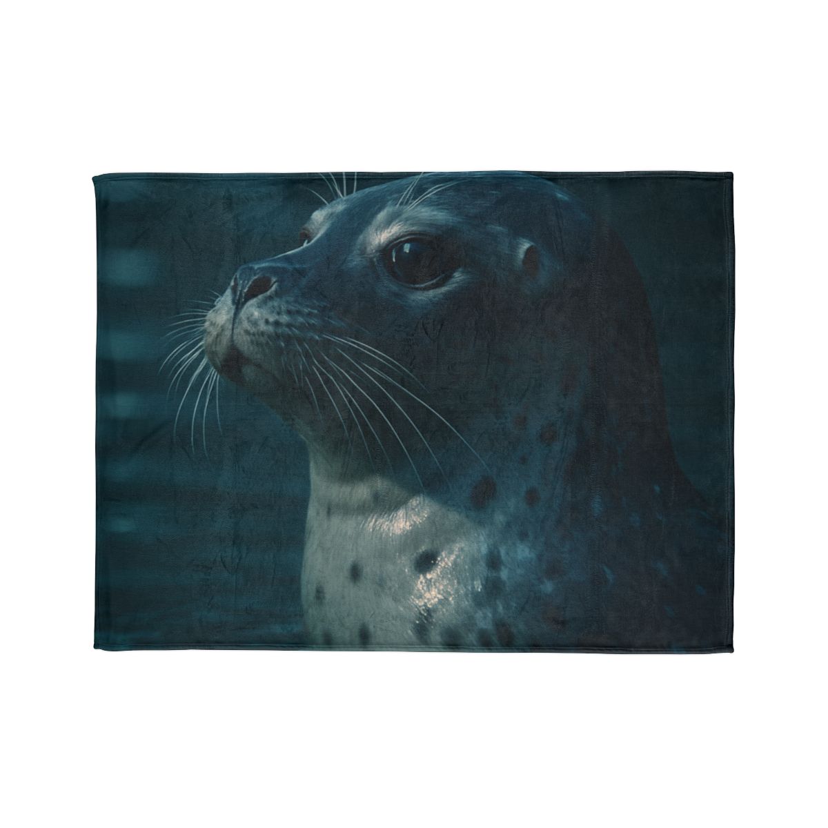 Moonlit Voyager Harbor Seal decorative home blankets