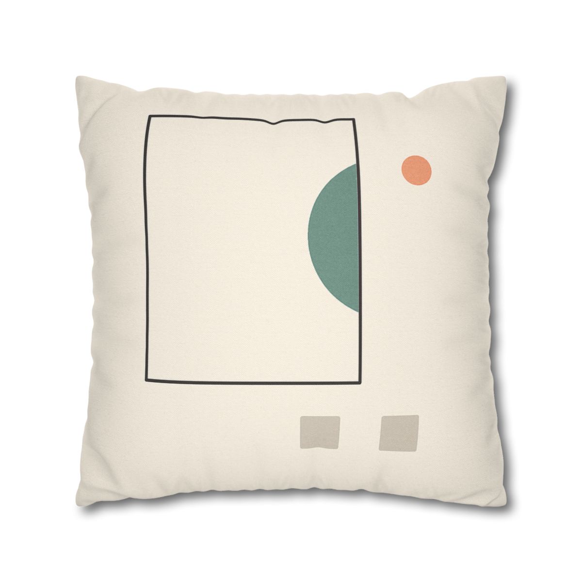 Offset Frame And Crescent Pause designer print pillow cases