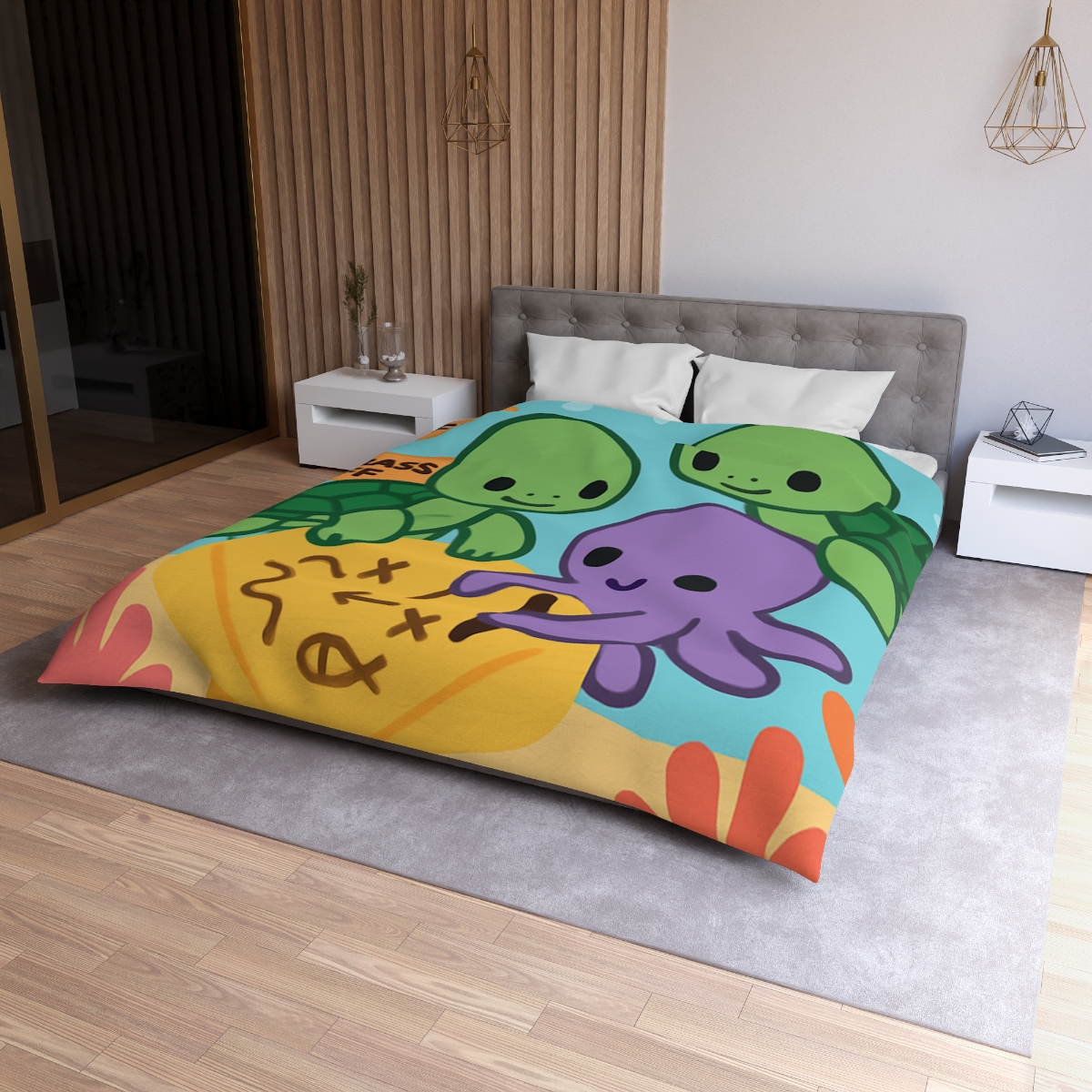 Coral Reef Map Makers trendy bedroom duvets
