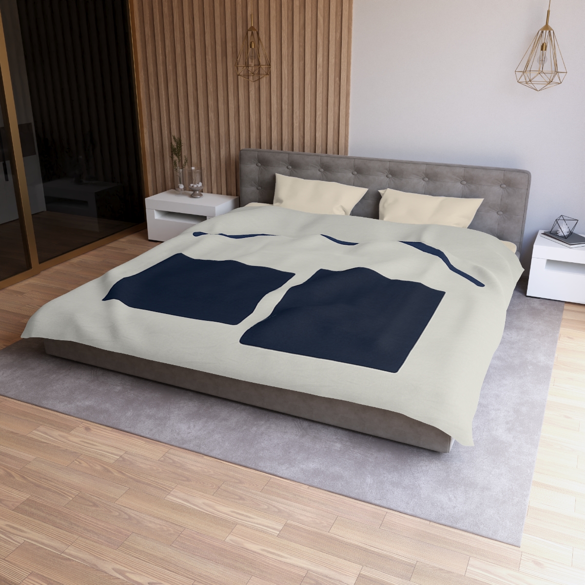 Arc Bridge Over Offset Blocks warm winter duvets