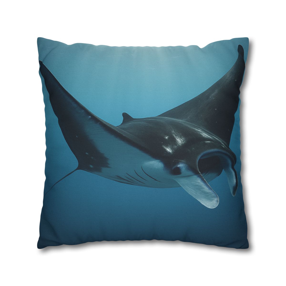 Manta Ray Silent Glide designer print pillow cases