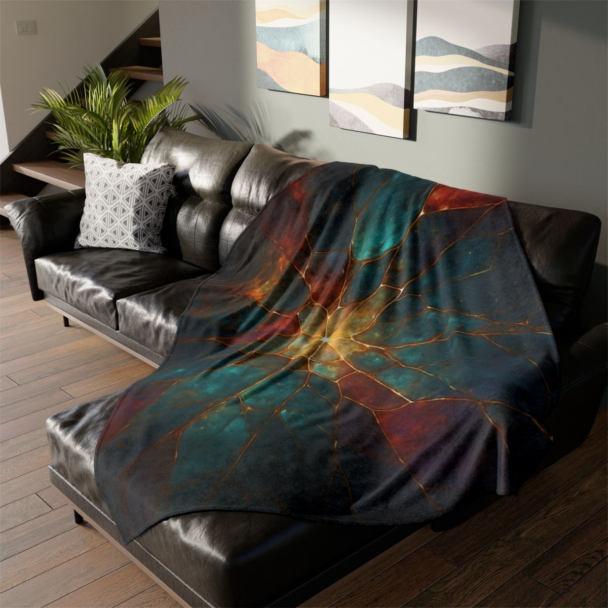Prismatic Nebula Glasswork unique gift blanketscustom blankets
